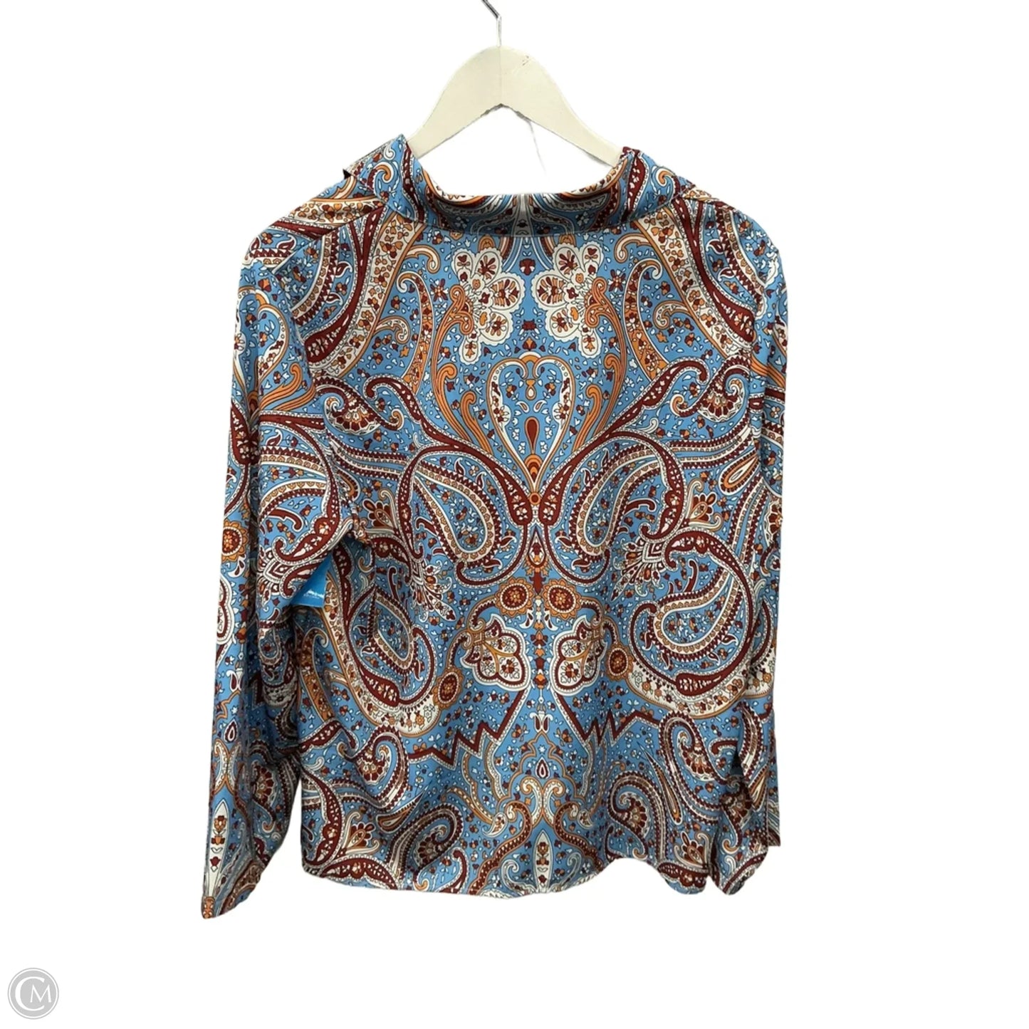 Top Long Sleeve By Clothes Mentor In Blue, Size: Xl