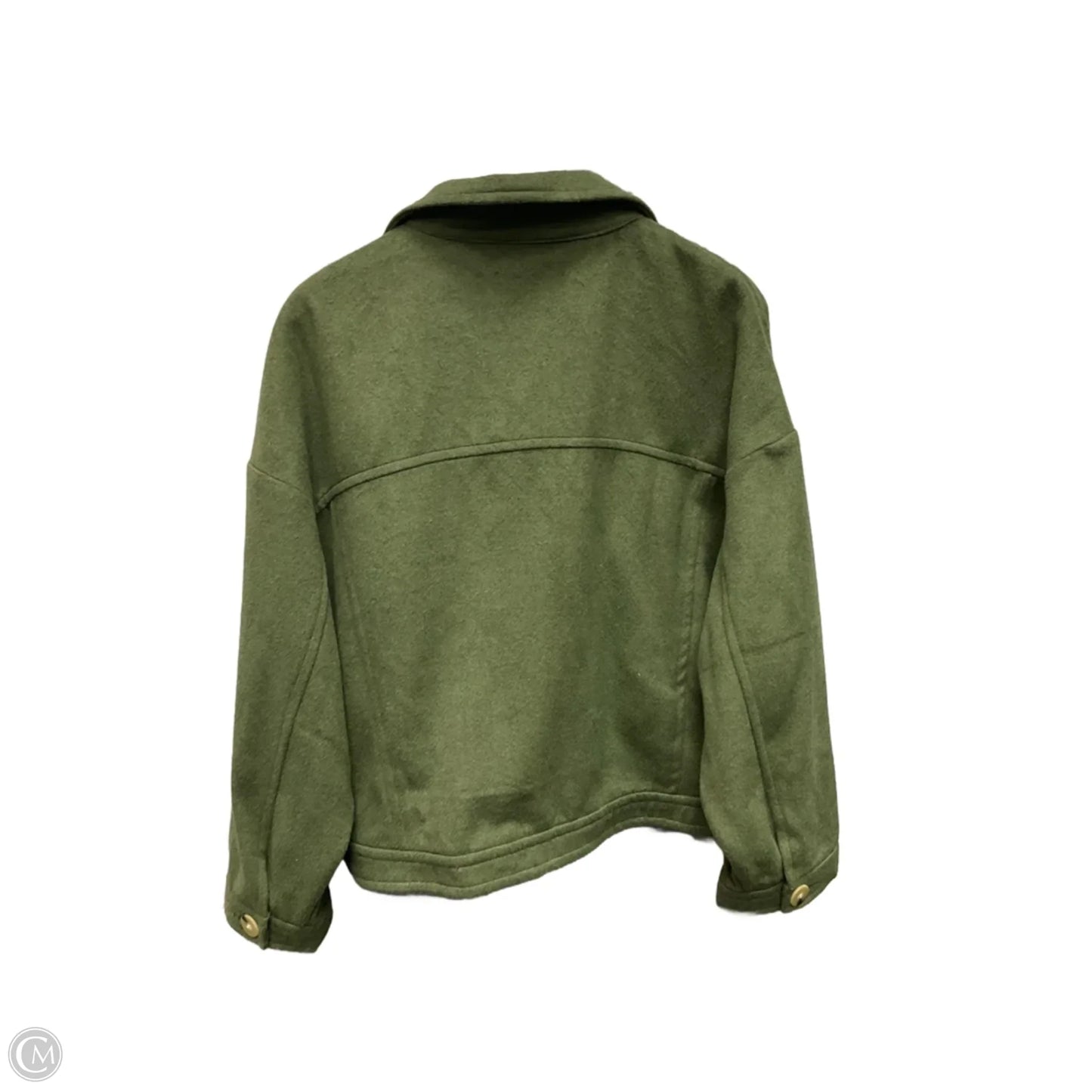 Jacket Shirt By Time And Tru In Green, Size: L