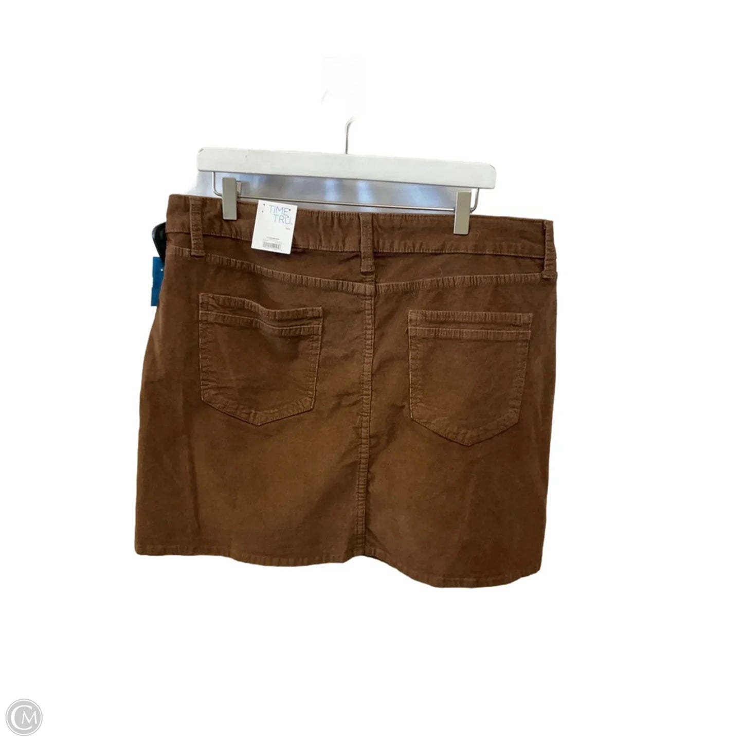 Skirt Midi By Time And Tru In Brown, Size: 18