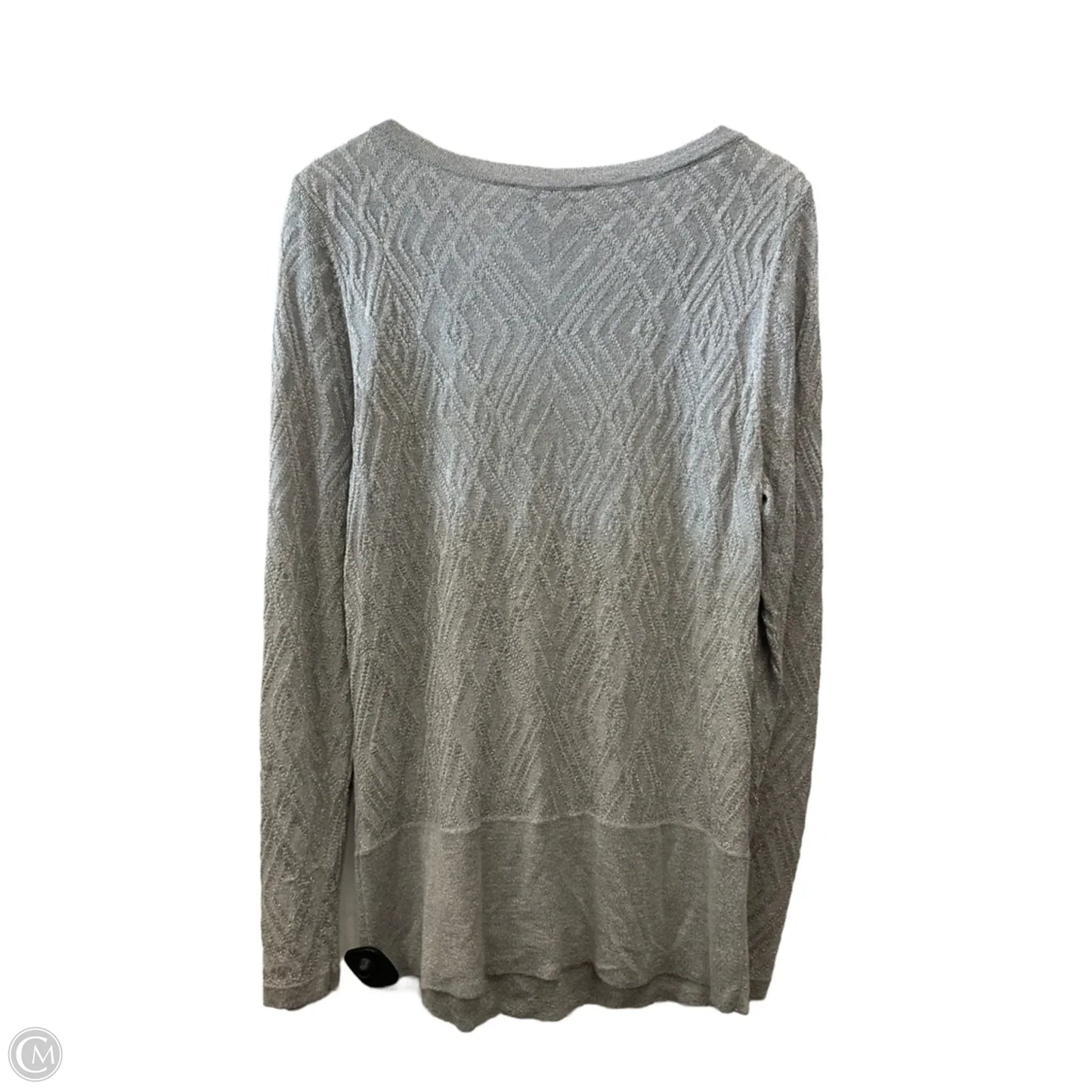 Top Long Sleeve By White House Black Market In Grey, Size: Xl