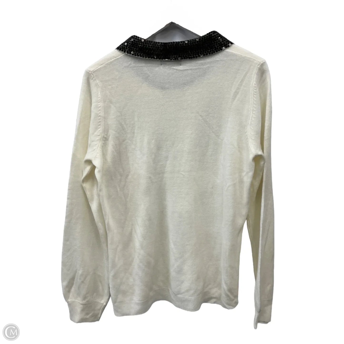 Top Long Sleeve By Mercer Street In White, Size: L