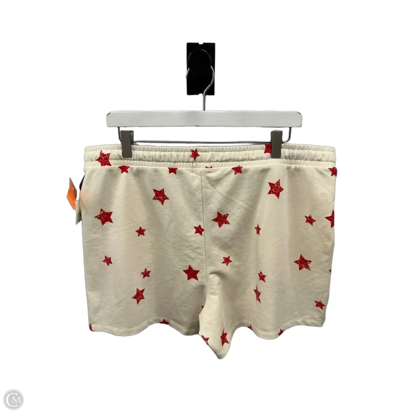 Athletic Shorts By Style And Company In Cream & Red, Size: Xl