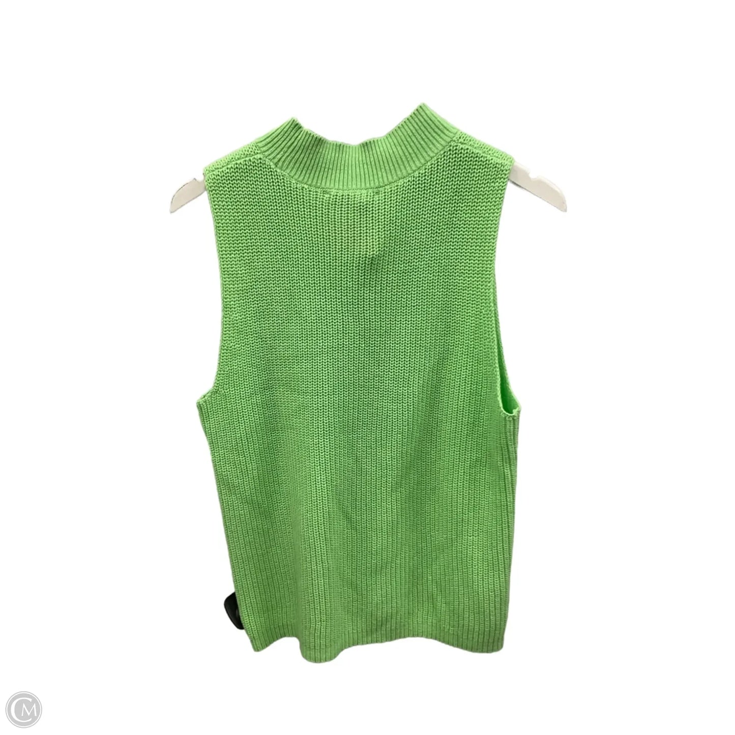 Vest Sweater By Loft In Green, Size: L
