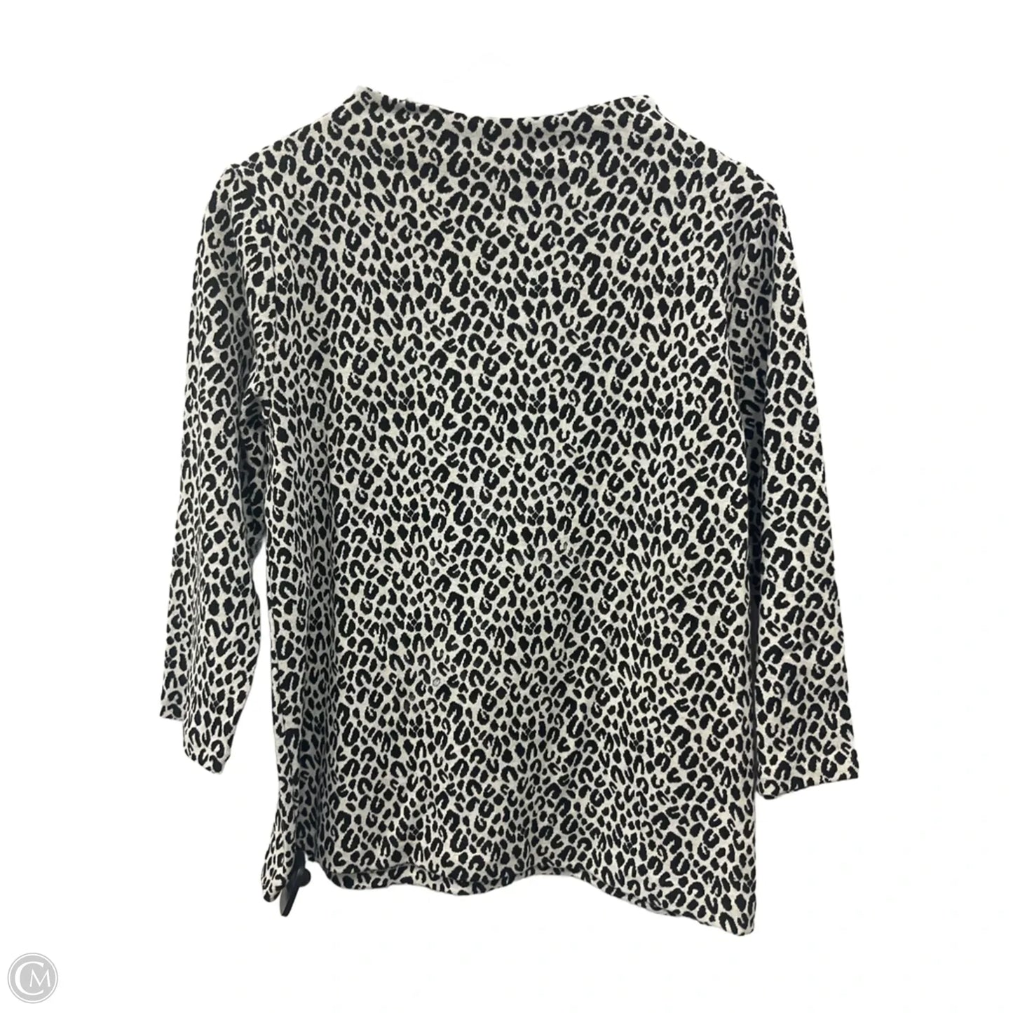 Top 3/4 Sleeve By Talbots In Animal Print, Size: M