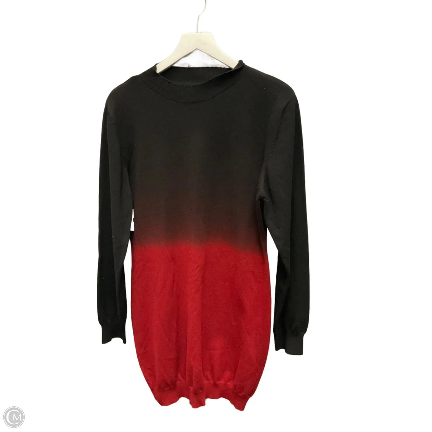 Dress Sweater By Clothes Mentor In Black & Red, Size: Xl