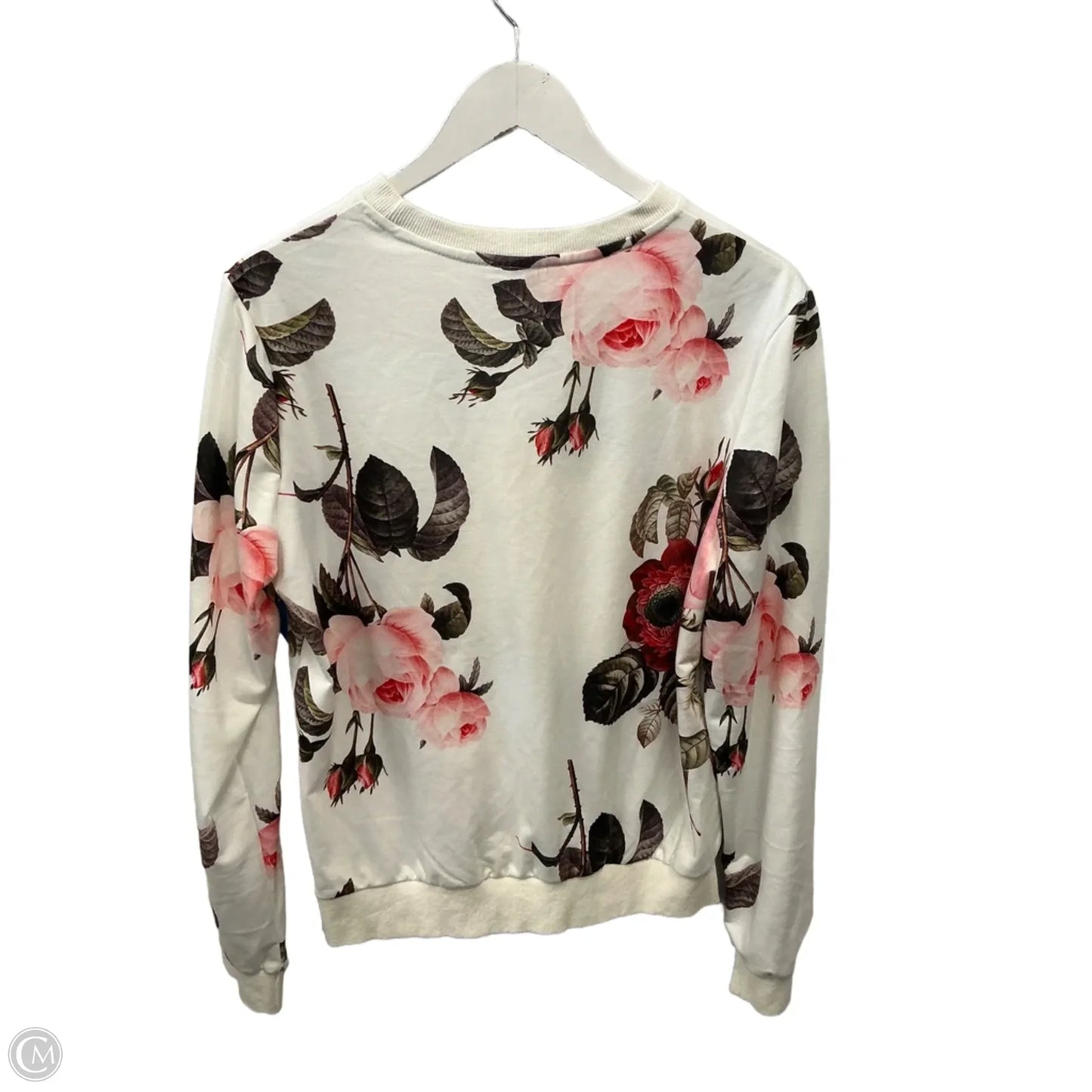 Sweatshirt Crewneck By Clothes Mentor In Floral Print, Size: L