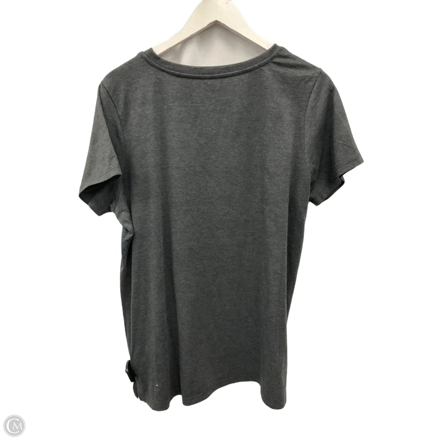 Top Short Sleeve By Clothes Mentor In Grey, Size: L