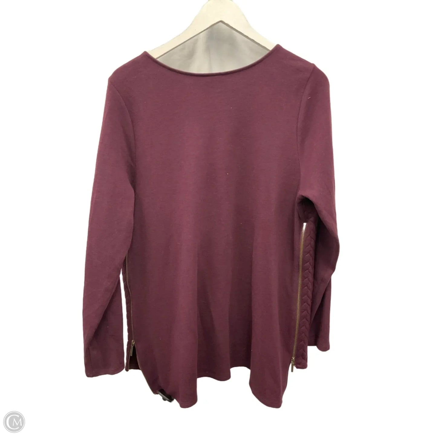 Top Long Sleeve By Lane Bryant In Maroon, Size: L