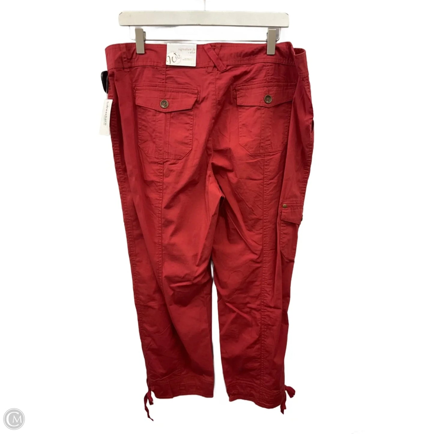 Pants Cropped By Westport In Red, Size: 14