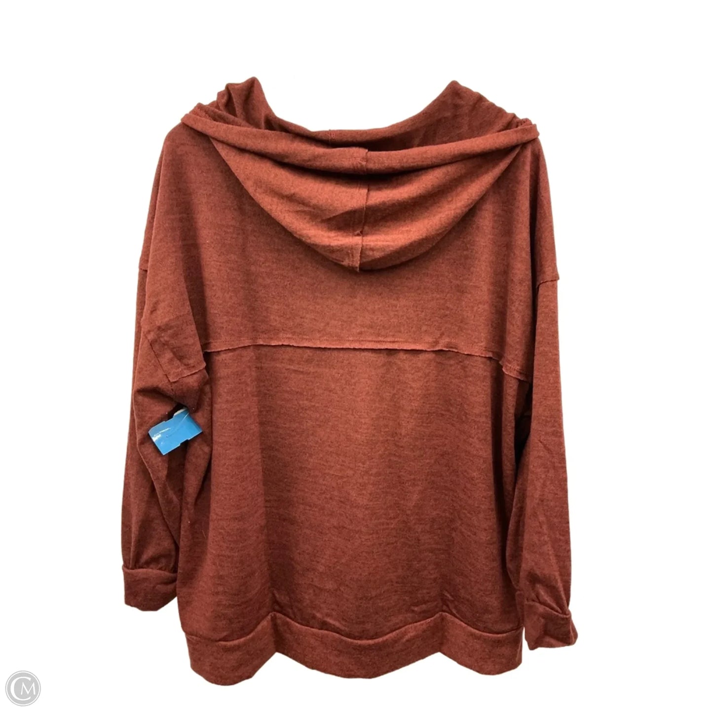 Top Long Sleeve By Andree By Unit In Brown, Size: 1x