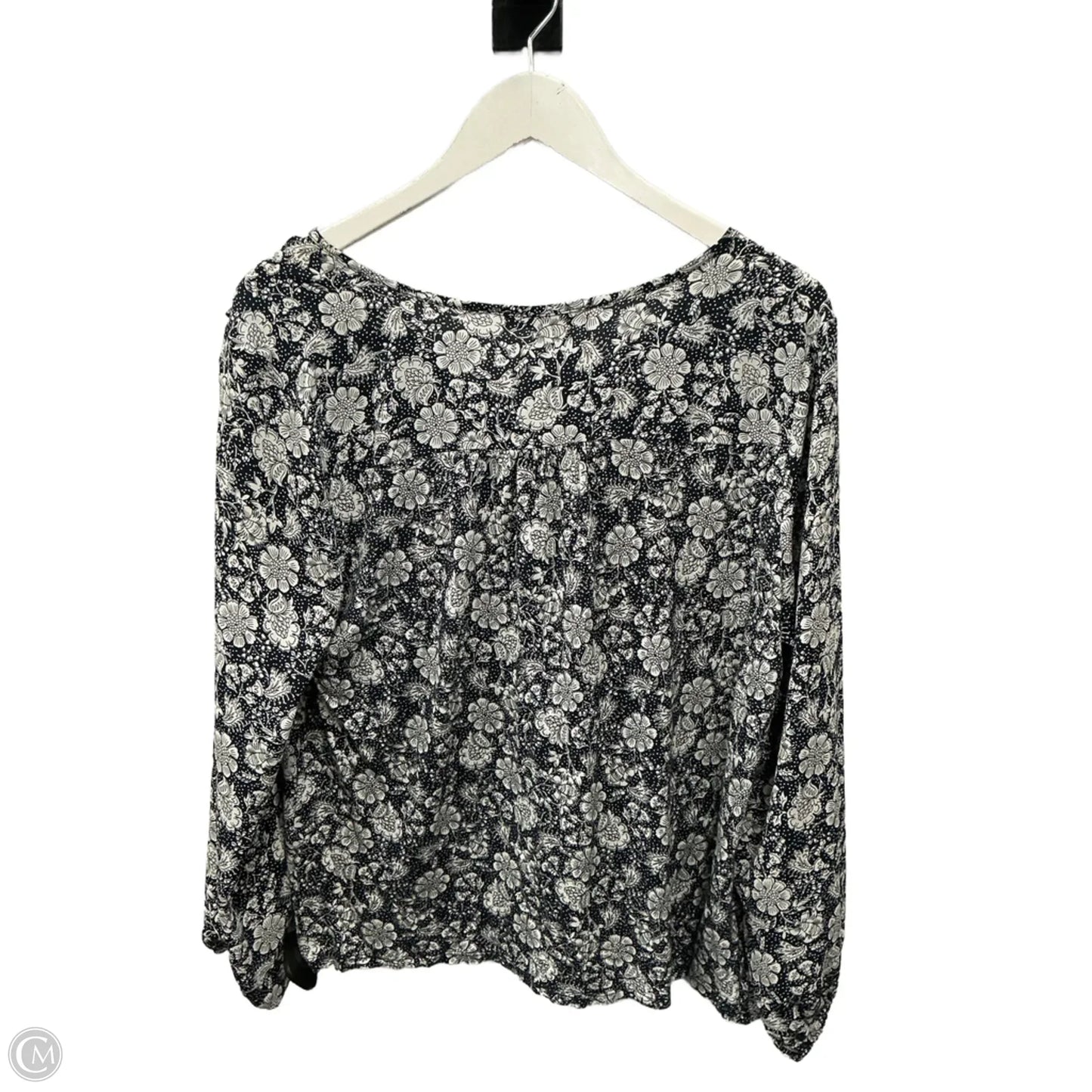 Top Long Sleeve By Loft In Floral Print, Size: M