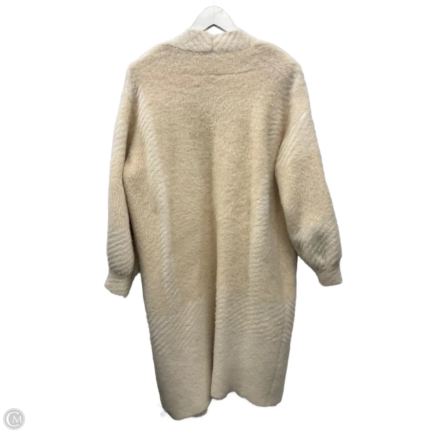Sweater Cardigan By Grace + Karma In Cream, Size: M