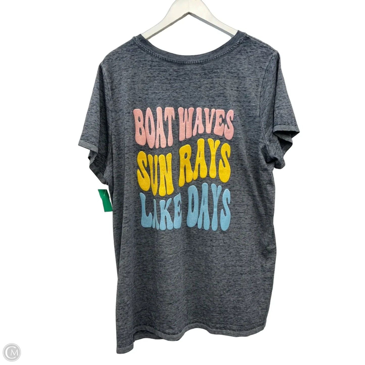 Top Short Sleeve By Lane Bryant In Blue, Size: 2x