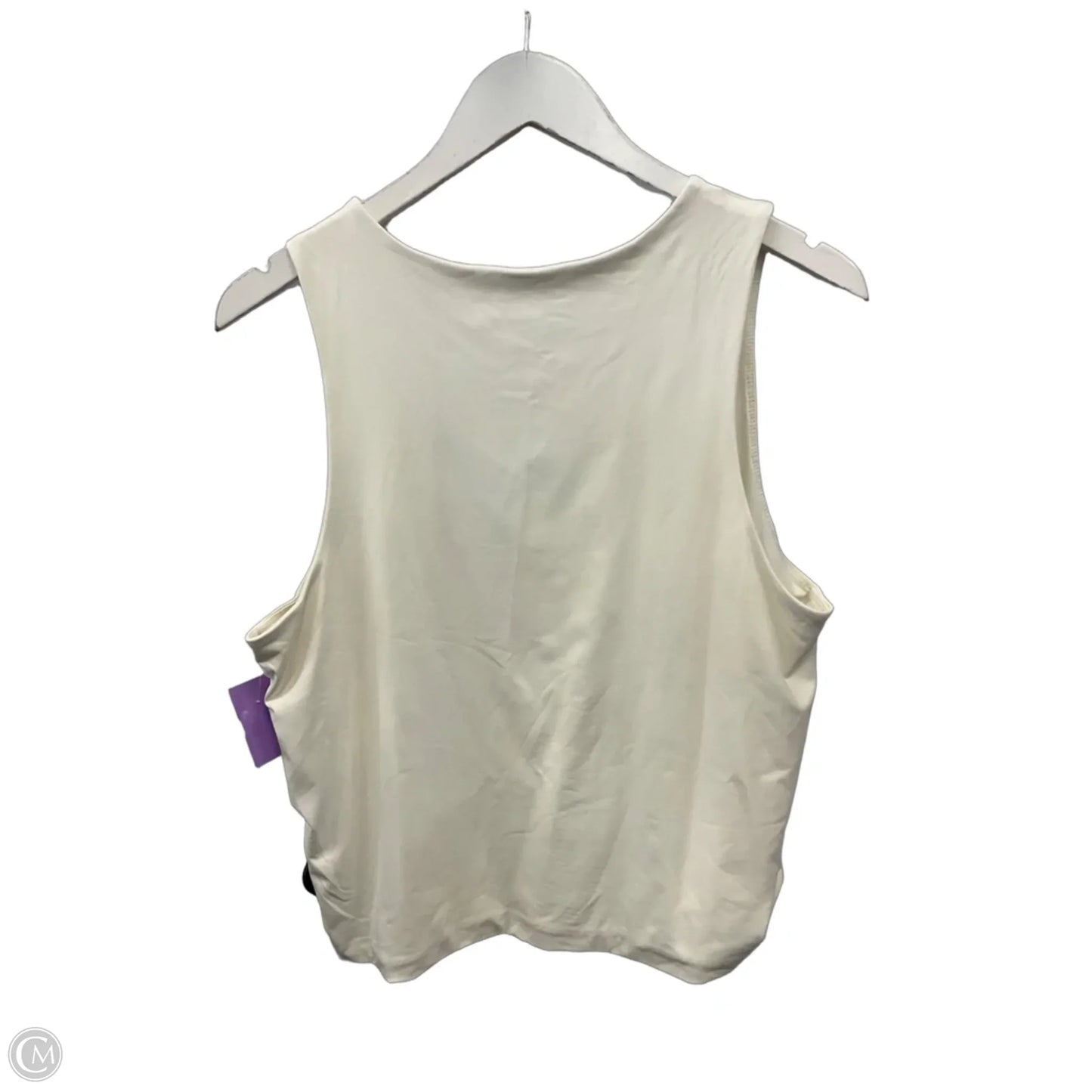 Top Sleeveless By Ophelia Roe In White, Size: 1x