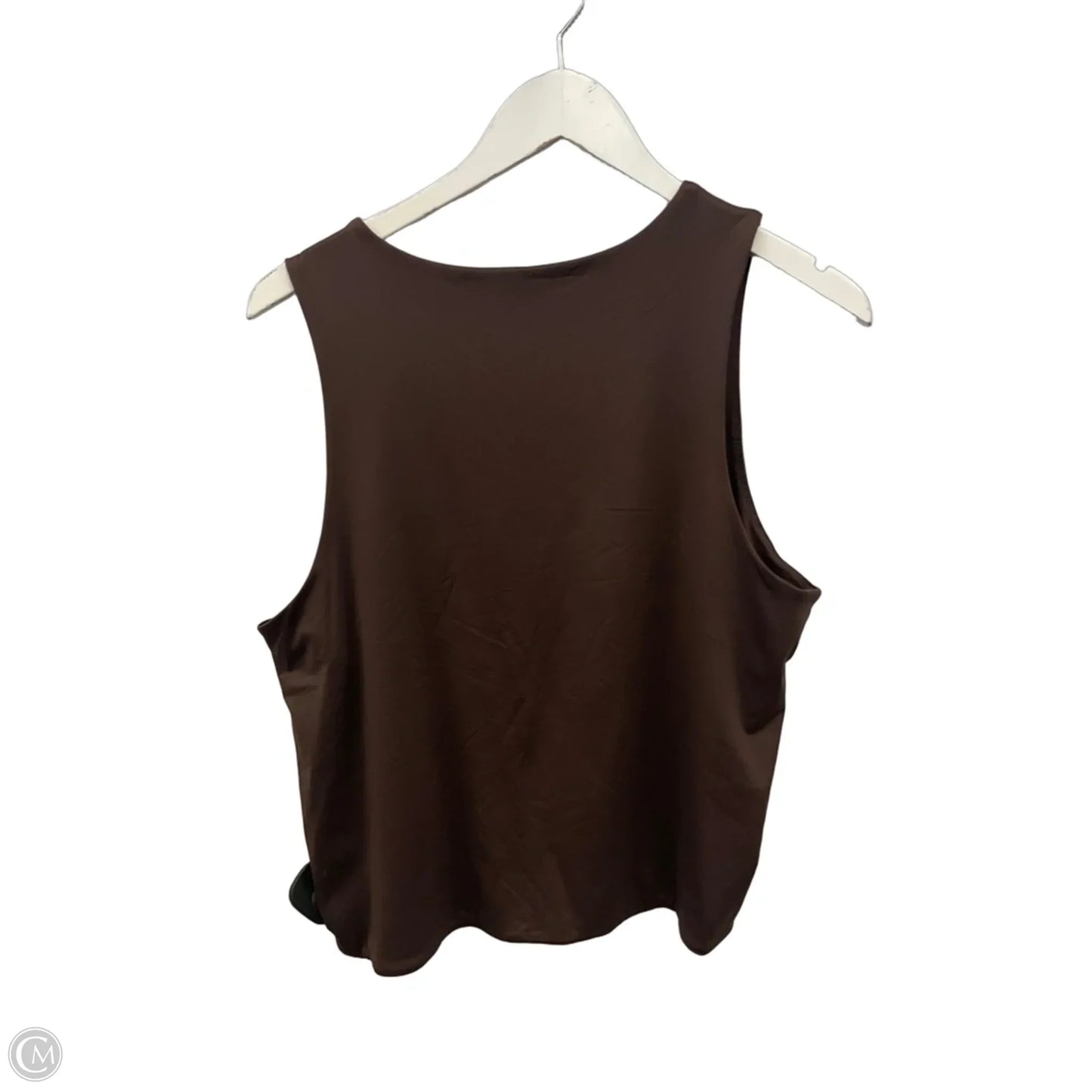 Top Sleeveless By Ophelia Roe In Brown, Size: 1x