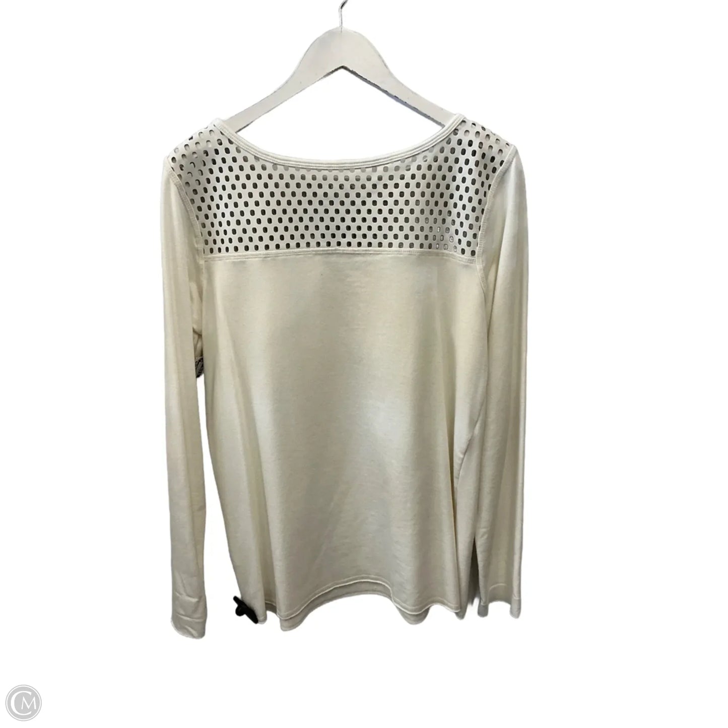 Top Long Sleeve By Clothes Mentor In White, Size: L