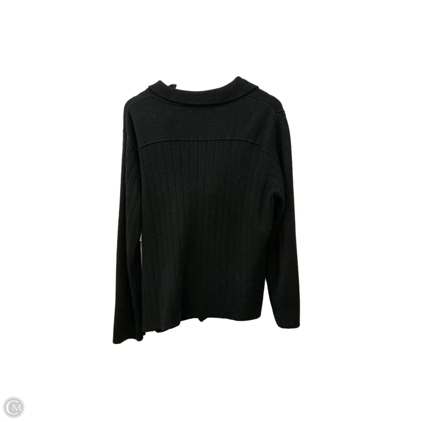 Sweater Cardigan By Evan-picone In Black, Size: L