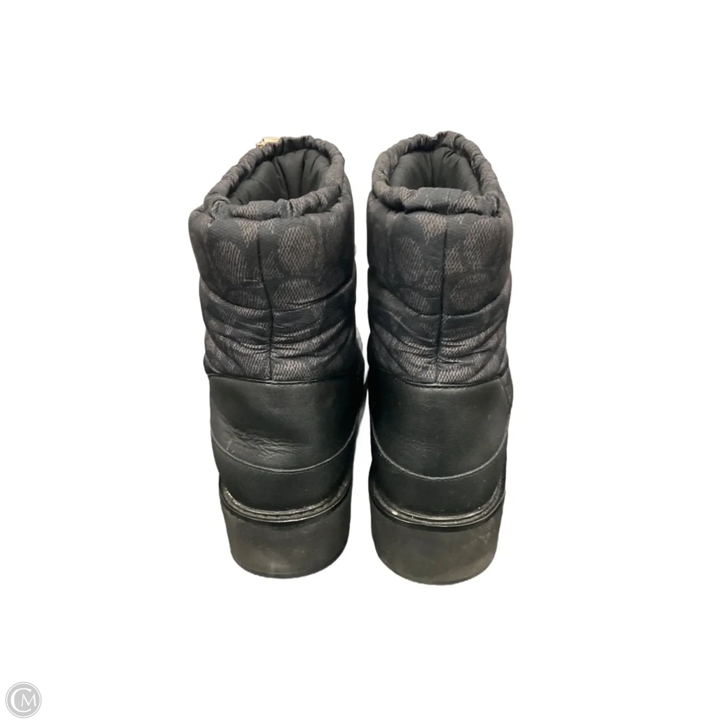 Boots Designer By Coach In Black, Size: 8.5