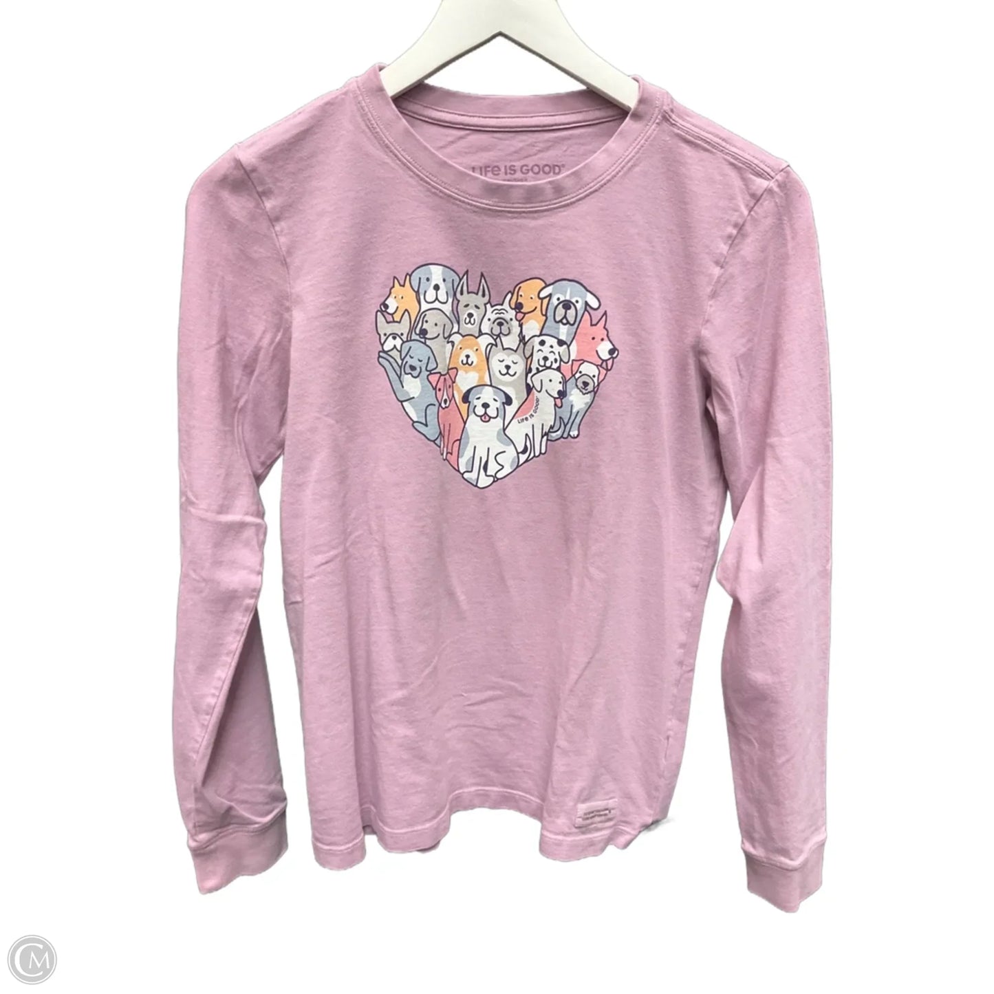 Top Long Sleeve By Life Is Good In Purple, Size: S