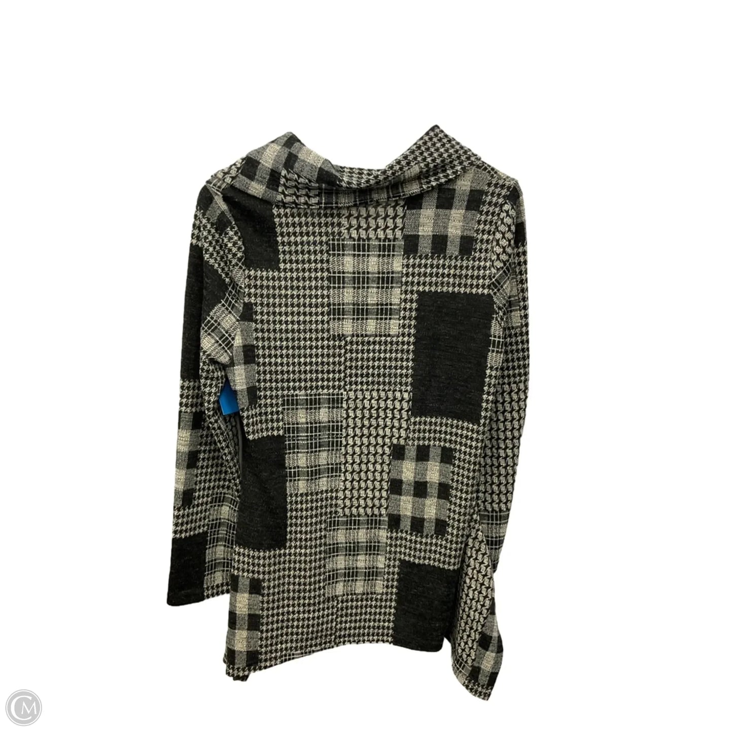 Top Long Sleeve By Radzoli In Grey & Tan, Size: S