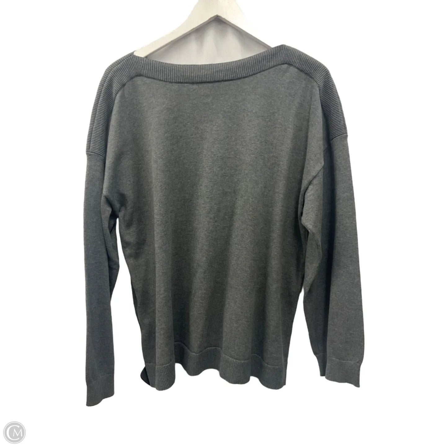 Top Long Sleeve By Christopher And Banks In Grey, Size: Xl