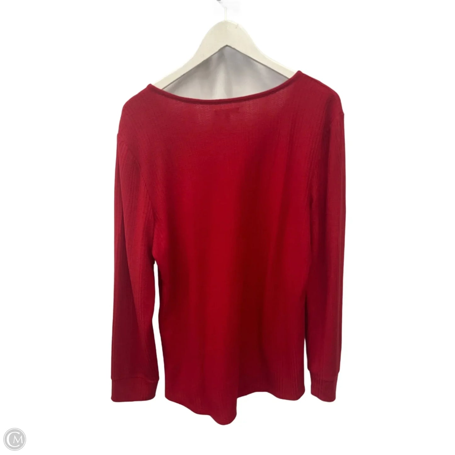 Top Long Sleeve By Maurices In Red, Size: Xxl