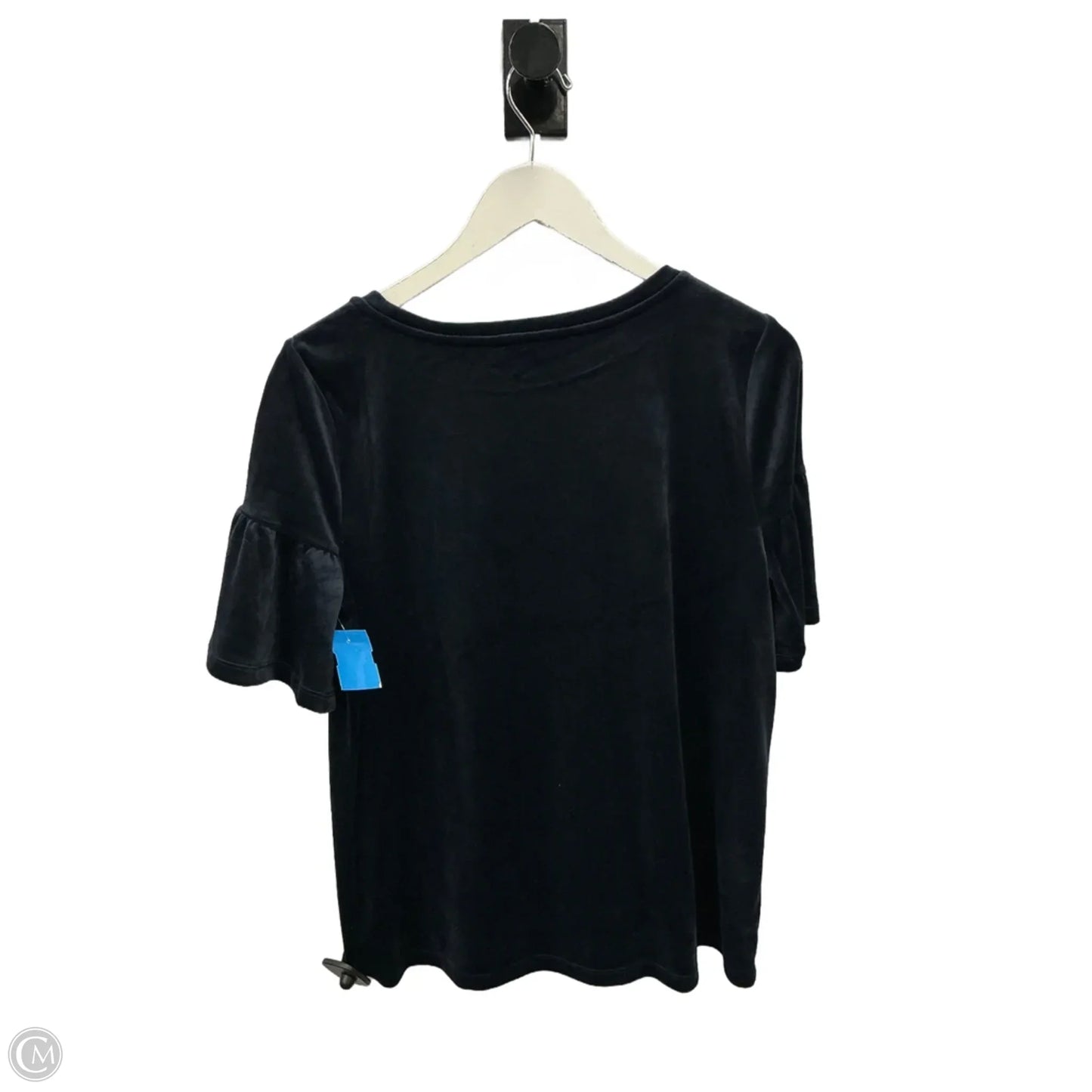 Top Short Sleeve By Loft In Navy, Size: M