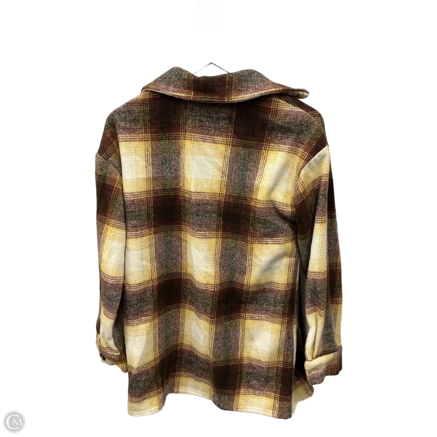 Jacket Shirt By Prettygarden In Maroon, Size: S