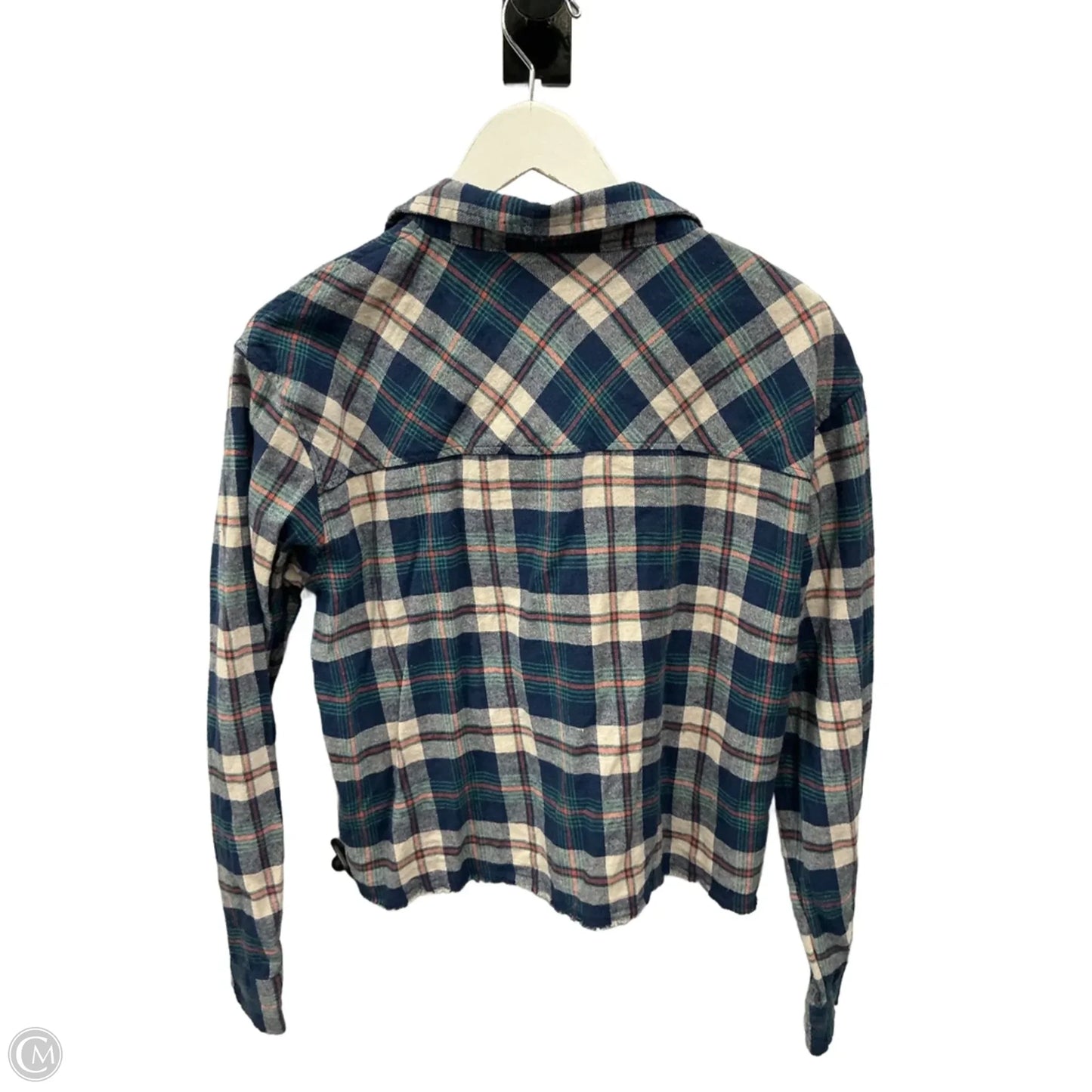 Top Long Sleeve By Thread And Supply In Blue, Size: L