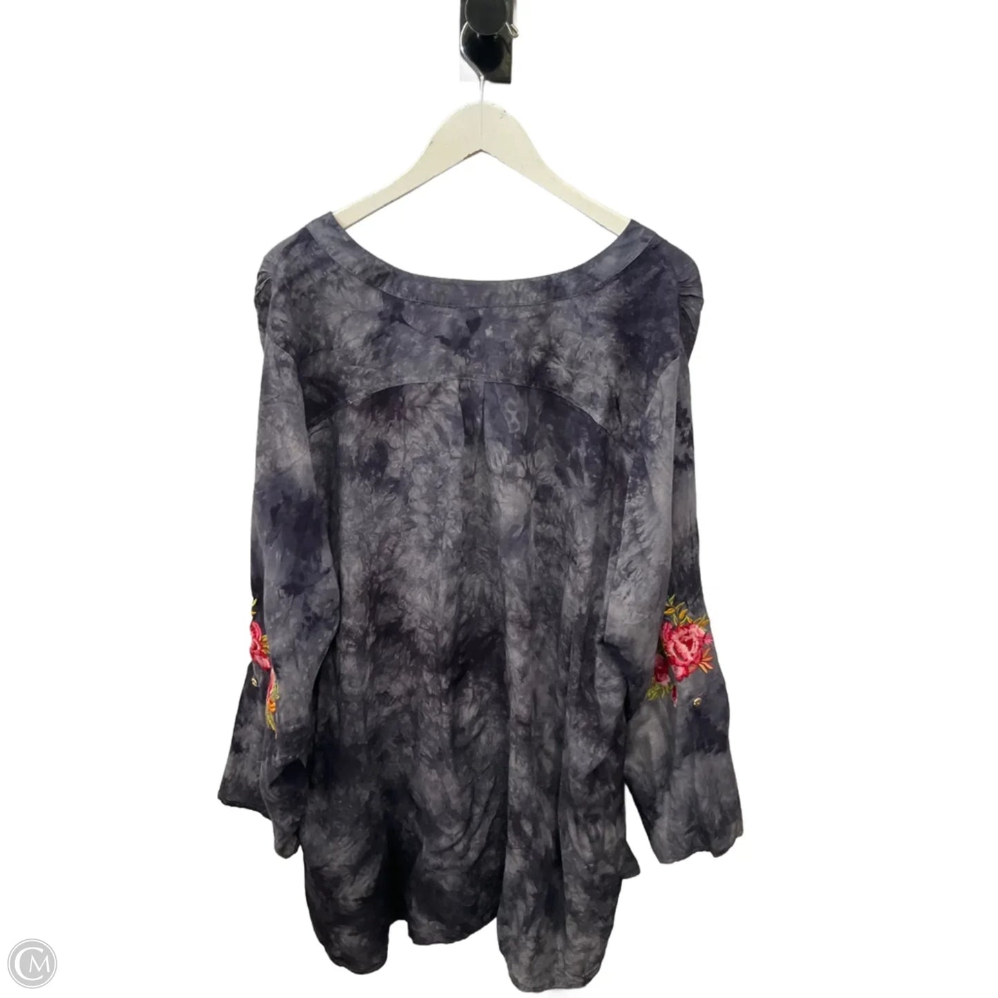 Top Long Sleeve By Clothes Mentor In Blue, Size: 3x