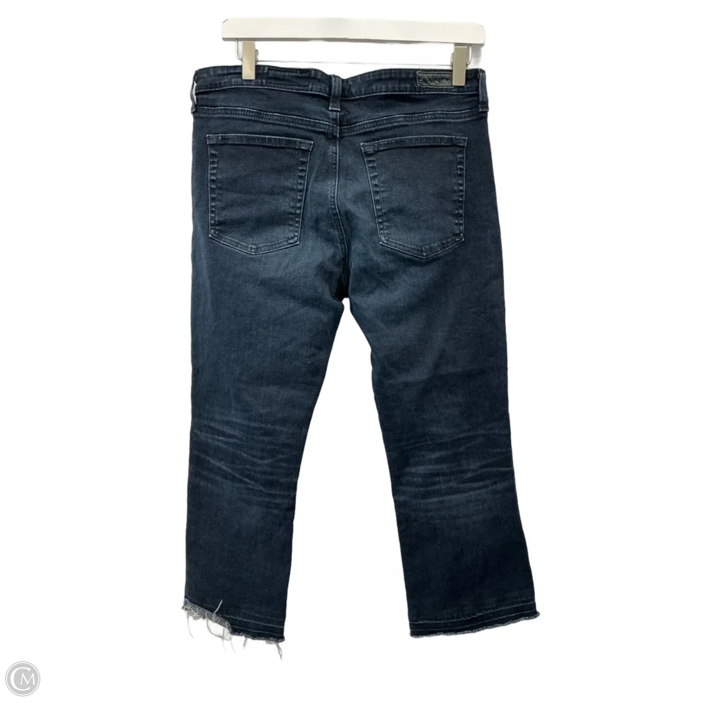 Jeans Cropped By Adriano Goldschmied In Blue Denim, Size: 12