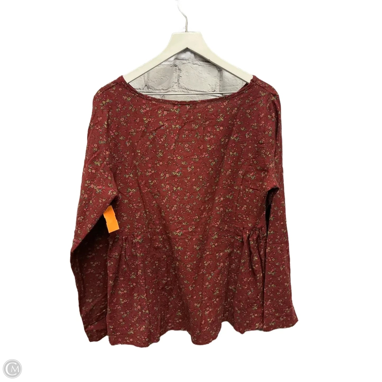 Top Long Sleeve By Clothes Mentor In Red, Size: 2x