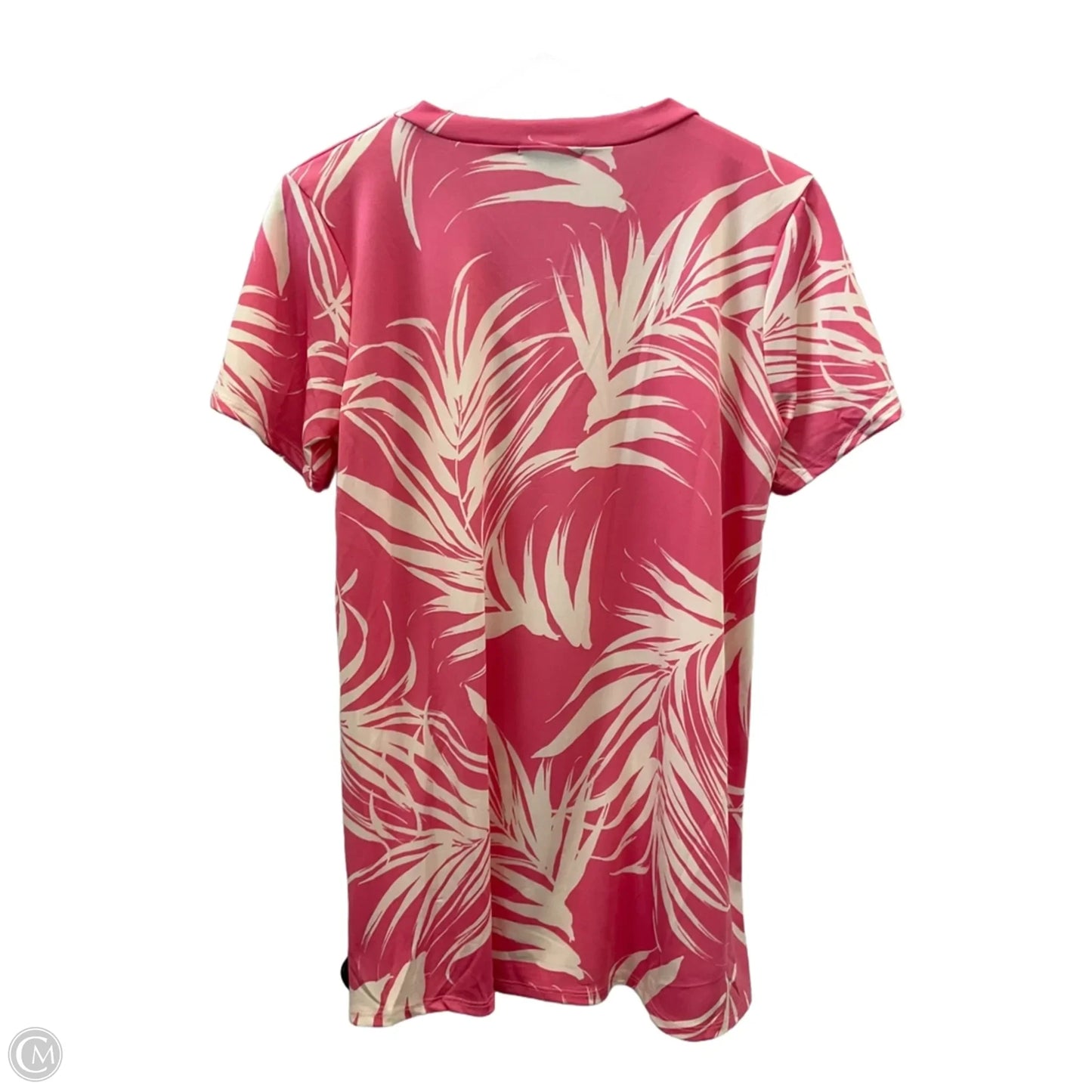 Top Short Sleeve By Heimish Usa In Pink & White, Size: M