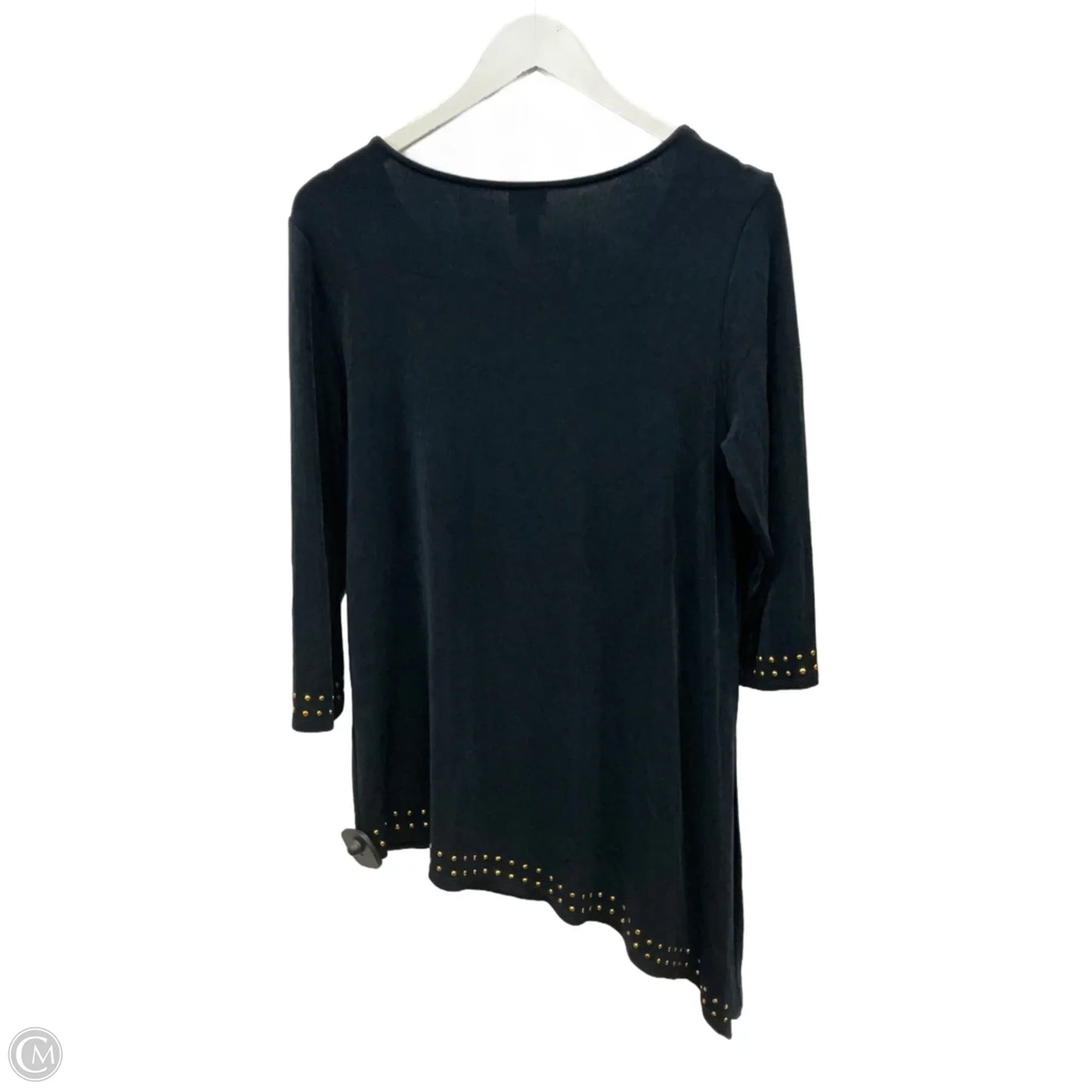 Top 3/4 Sleeve By Chicos In Navy, Size: M