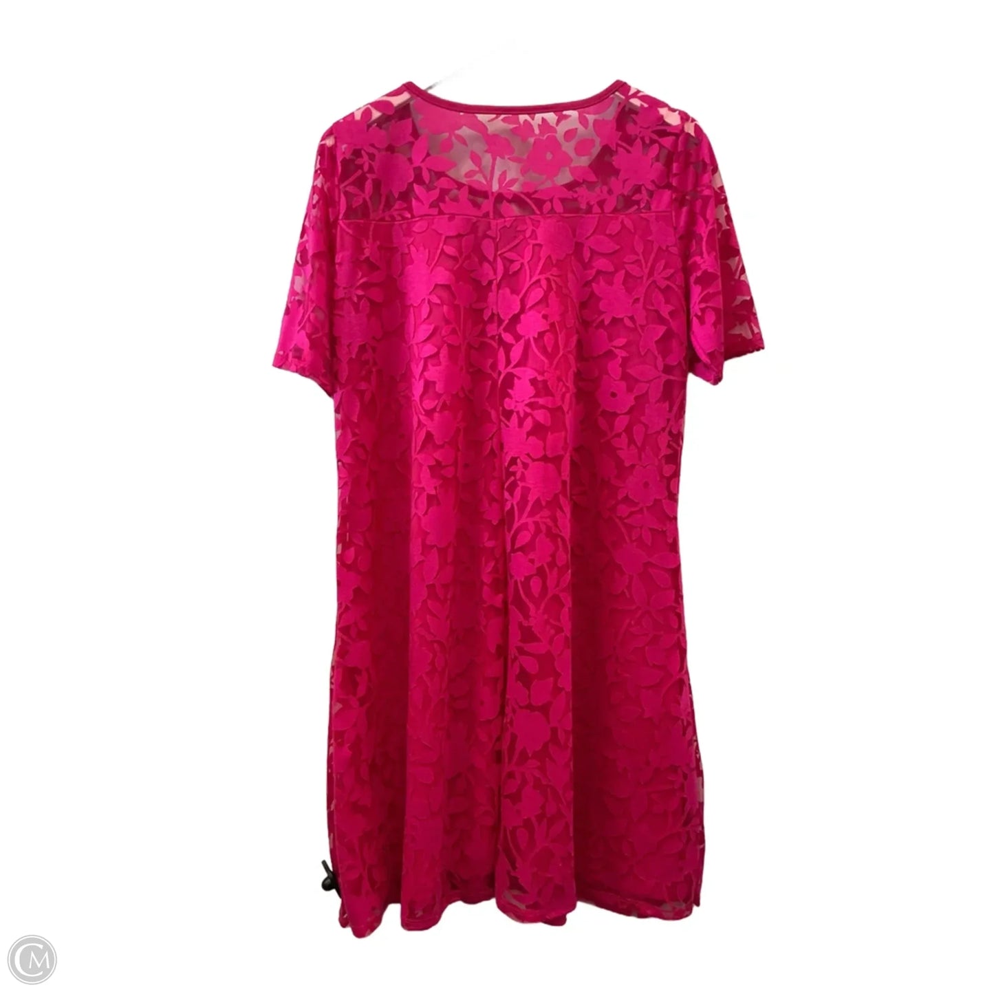 Dress Casual Short By Nina Leonard In Pink, Size: L