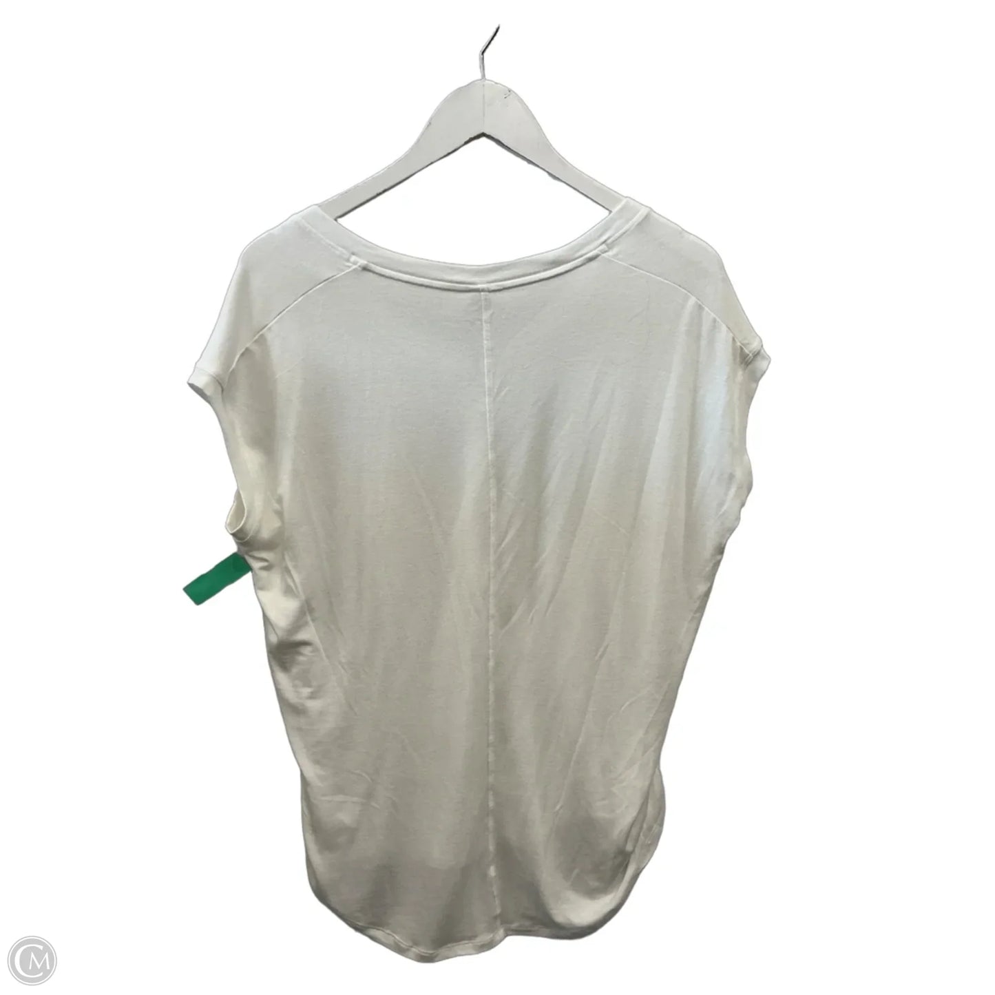 Athletic Top Short Sleeve By Athleta In White, Size: M