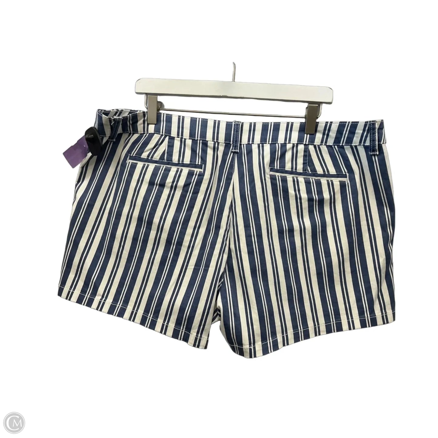 Shorts By Ana In Blue & White, Size: 18