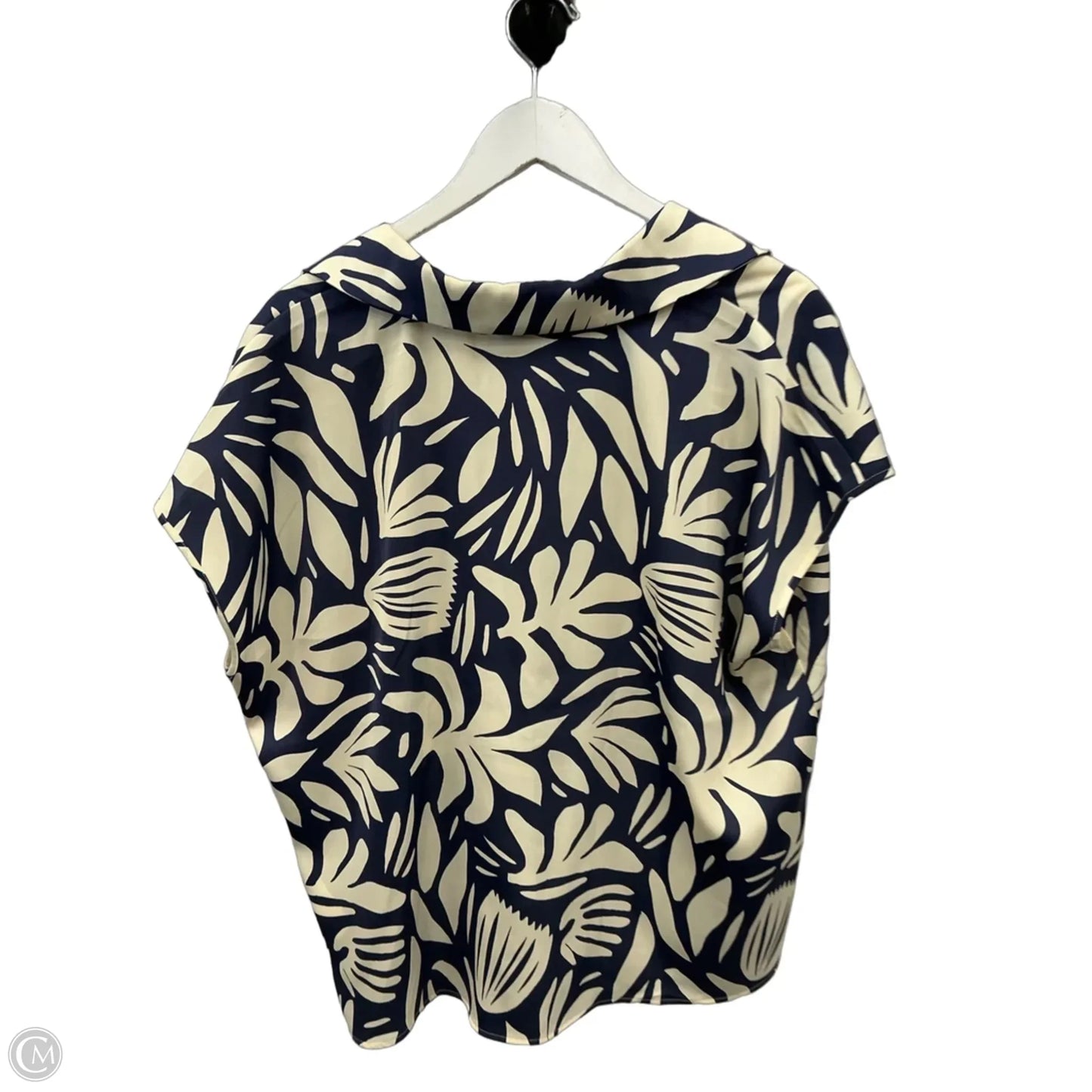 Top Short Sleeve By Rachel Zoe In Navy, Size: Xl