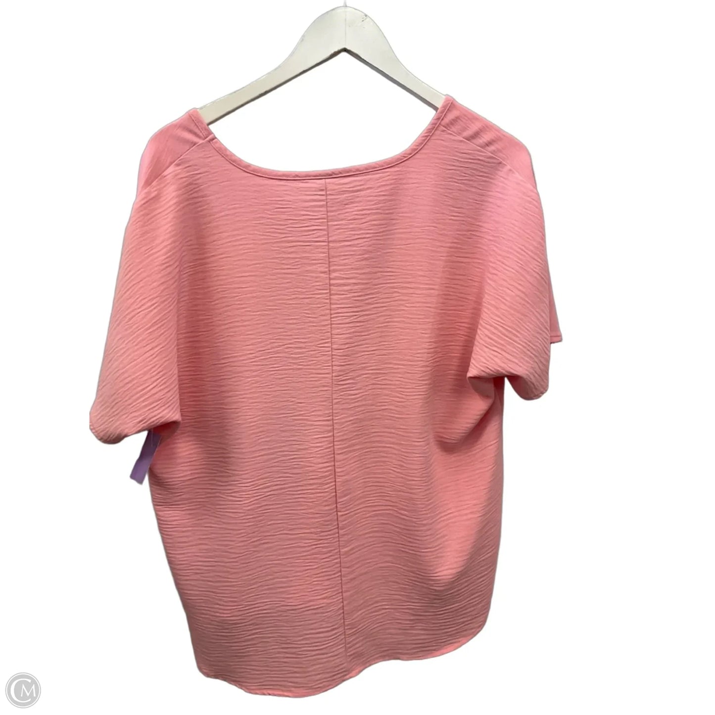 Top Short Sleeve By Zenana In Pink, Size: S
