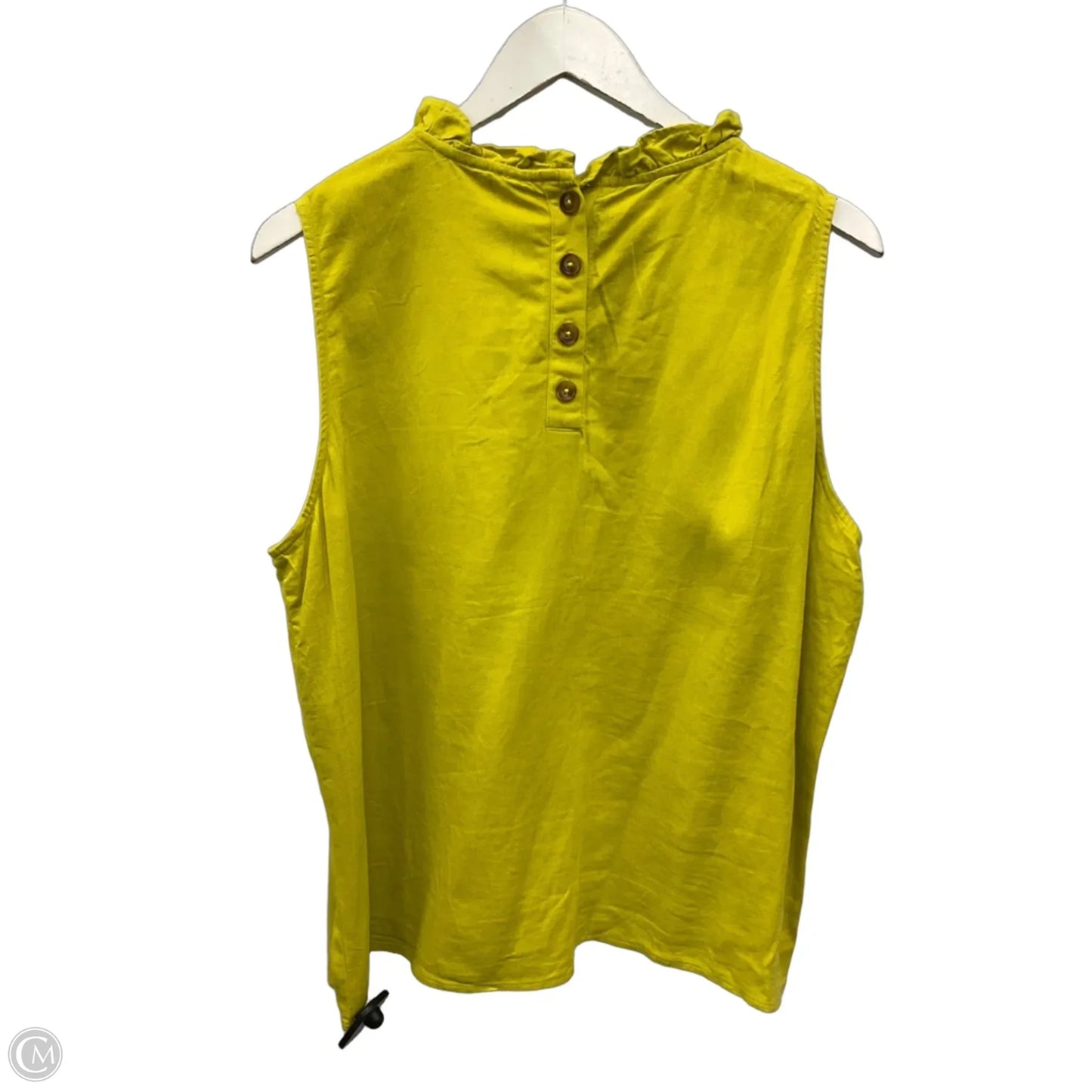 Top Sleeveless By Ophelia Roe In Green, Size: Xl
