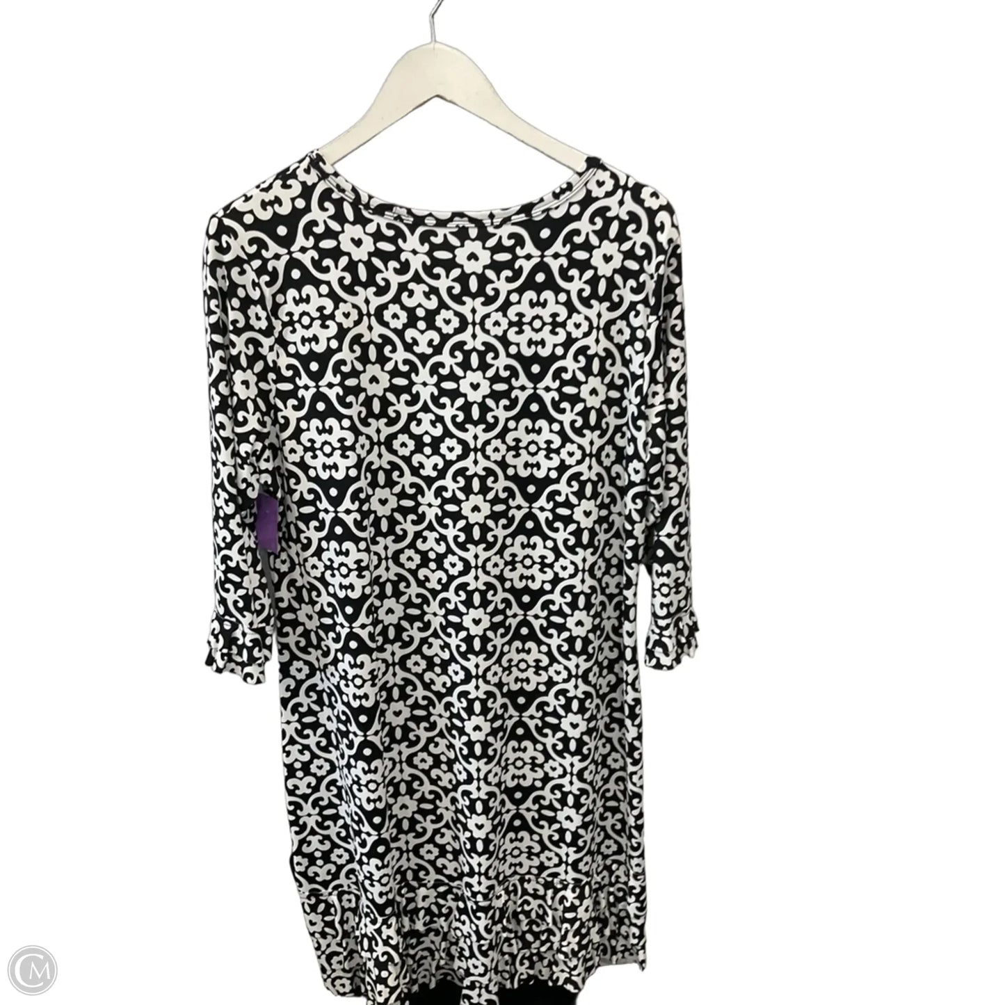 Dress Casual Short By Lulu B In Black & White, Size: L