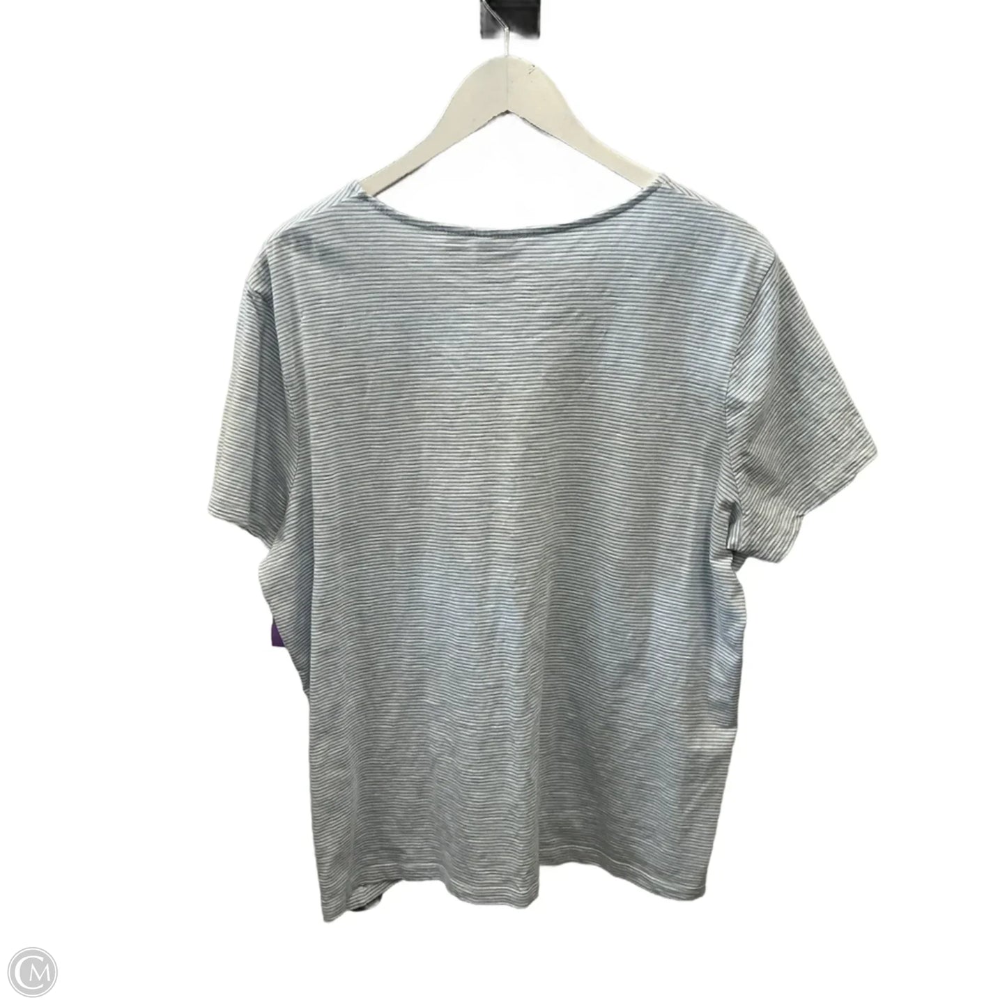 Top Short Sleeve By Chicos In Blue, Size: Xl