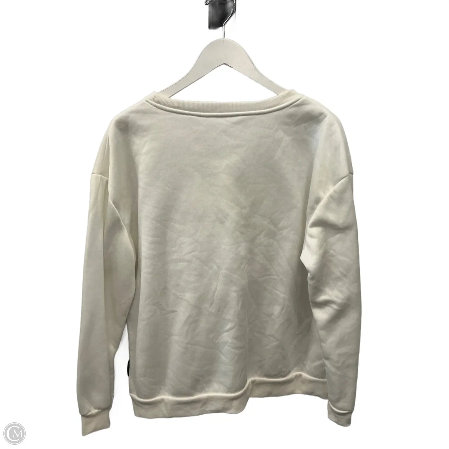 Sweatshirt Crewneck By Shein In White, Size: Xl