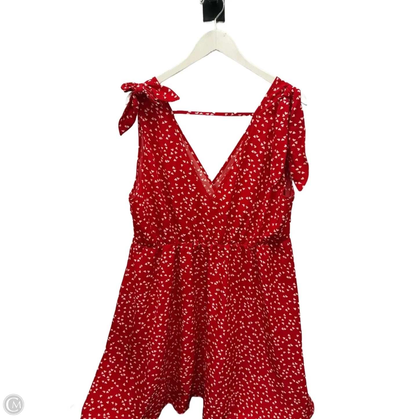 Dress Casual Short By Shein In Red & White, Size: 3x