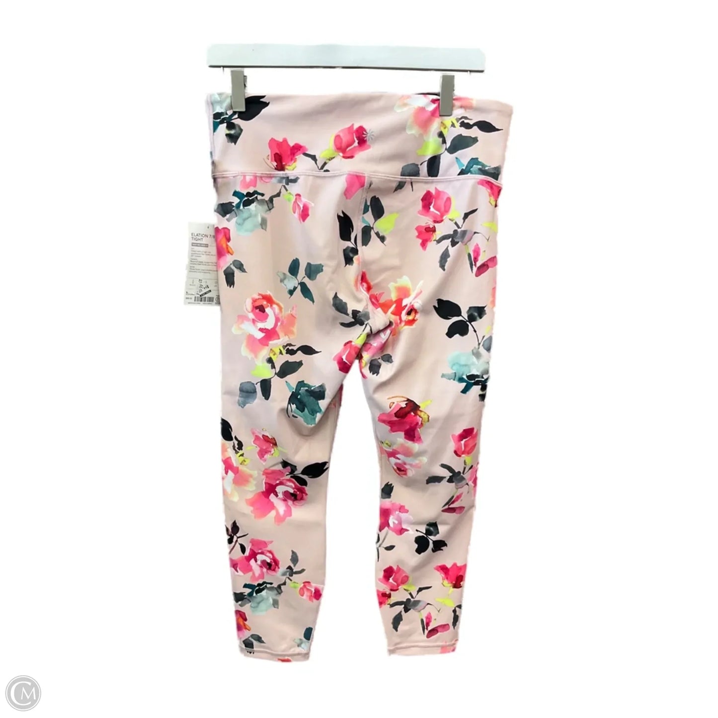 Athletic Leggings By Athleta In Floral Print, Size: L