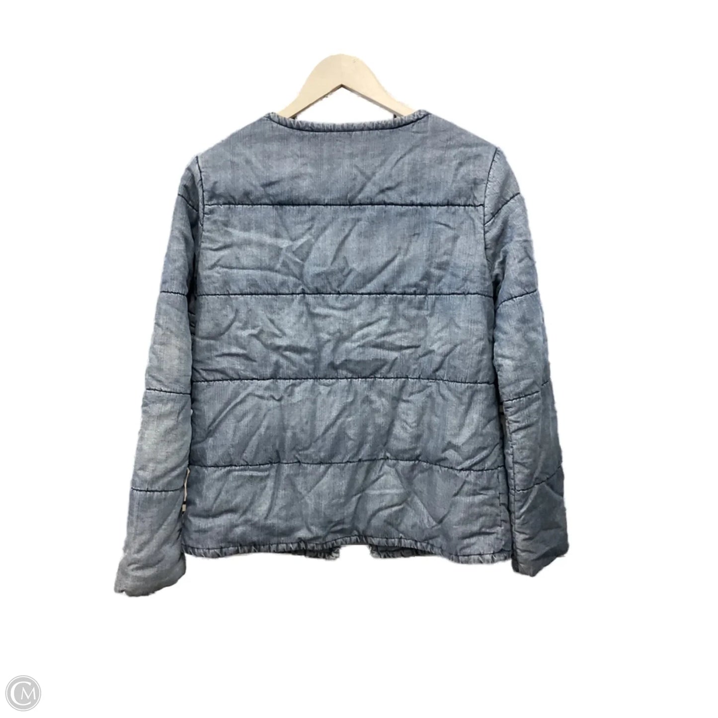 Jacket Denim By Cloth & Stone In Blue Denim, Size: S