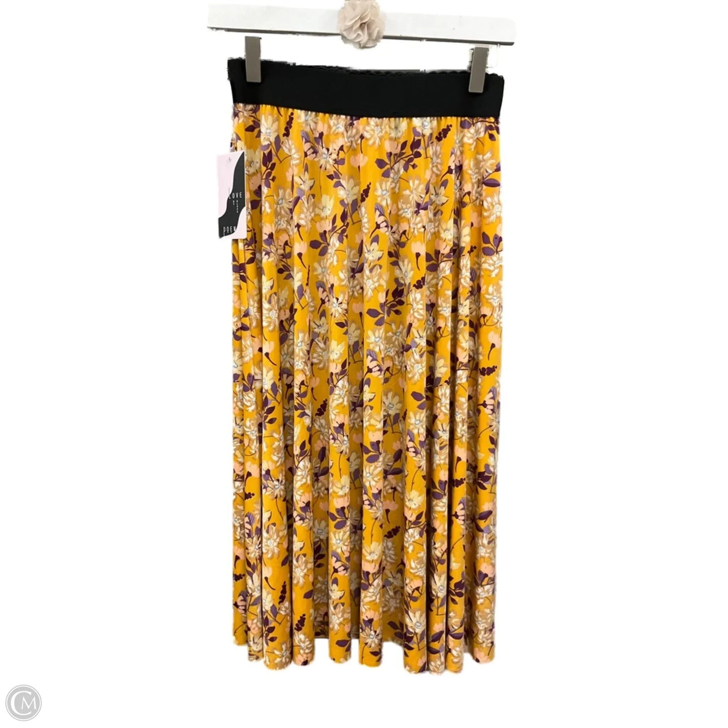 Skirt Midi By Clothes Mentor In Yellow, Size: 6