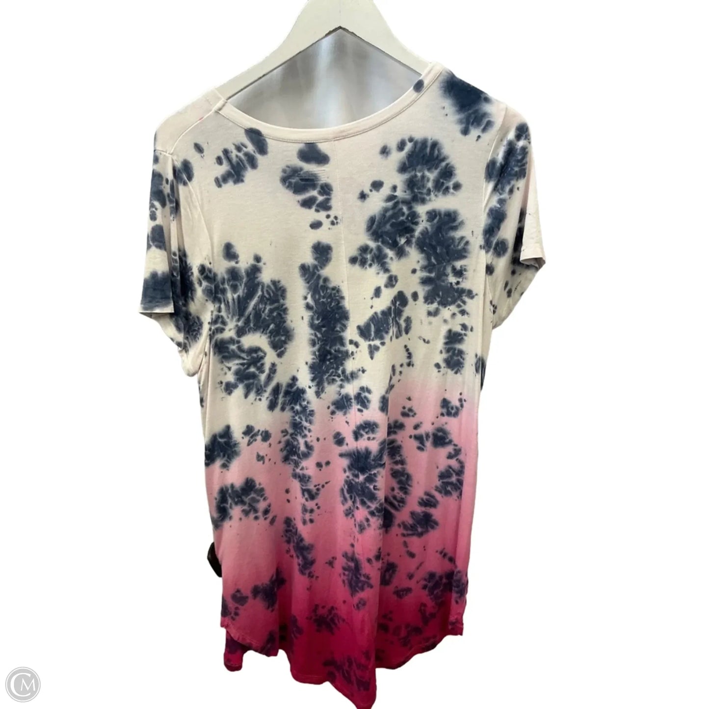 Top Short Sleeve By Livi Active In Tie Dye Print, Size: Xl