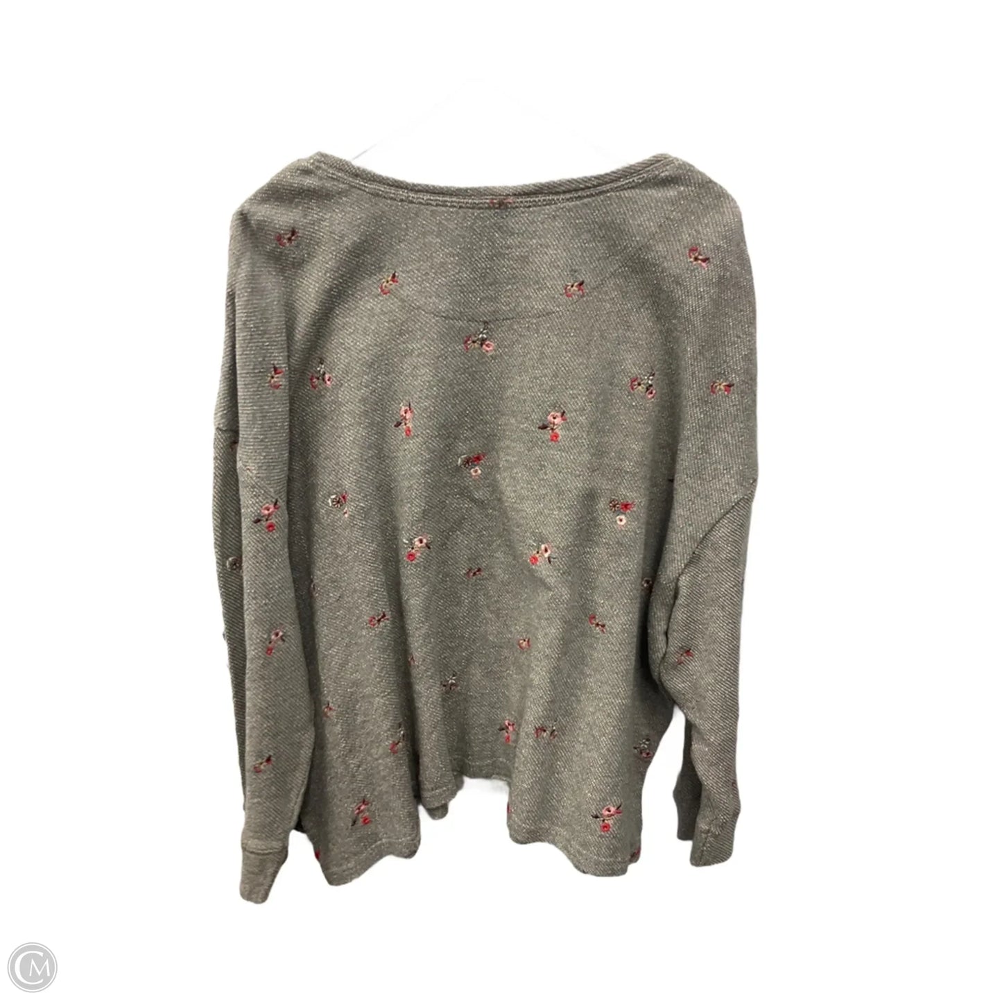 Top Long Sleeve By Coldwater Creek In Grey, Size: 3x