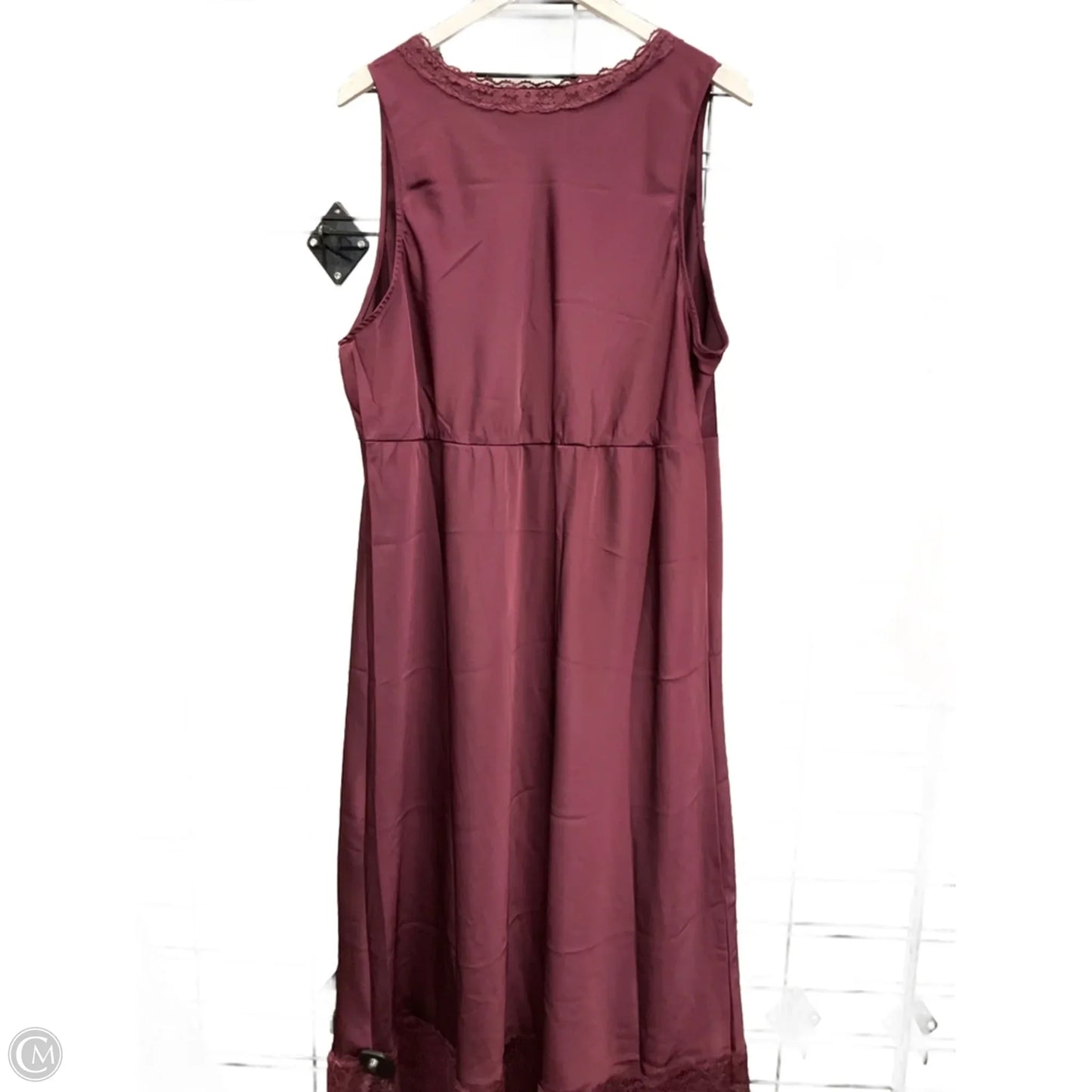 Dress Party Midi By Old Navy In Maroon, Size: 2x